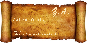 Zeller Atala névjegykártya